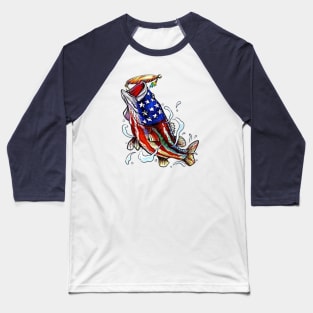 United States Fish Baseball T-Shirt